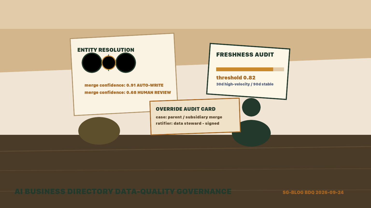 AI Business Directory Data-Quality Governance in 2026 — Let the Agent Resolve Entities, but a Human Audits the Edge Cases