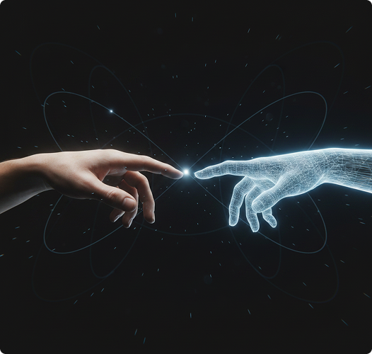 AI and human collaboration diagram.