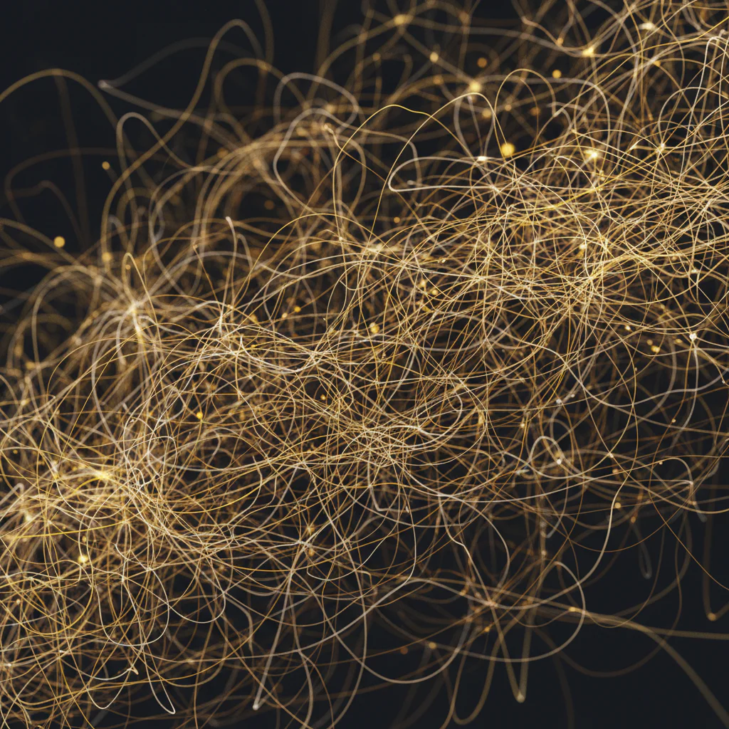 Abstract network visualization of one connected GTM system.