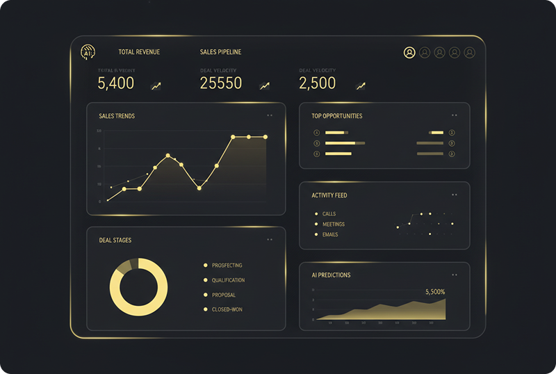 Operating context dashboard preview: market, product, application, buyer, route.